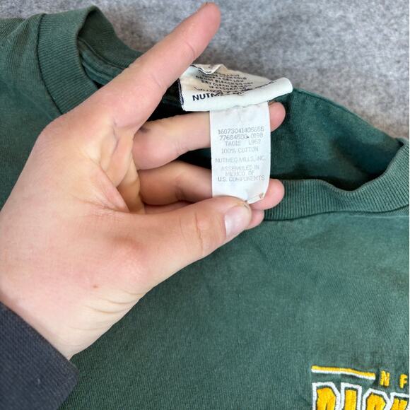 Vintage Lee Sport Green Bay Packers Shirt Large NFL Football Sports Retro Tee - Picture 6 of 7
